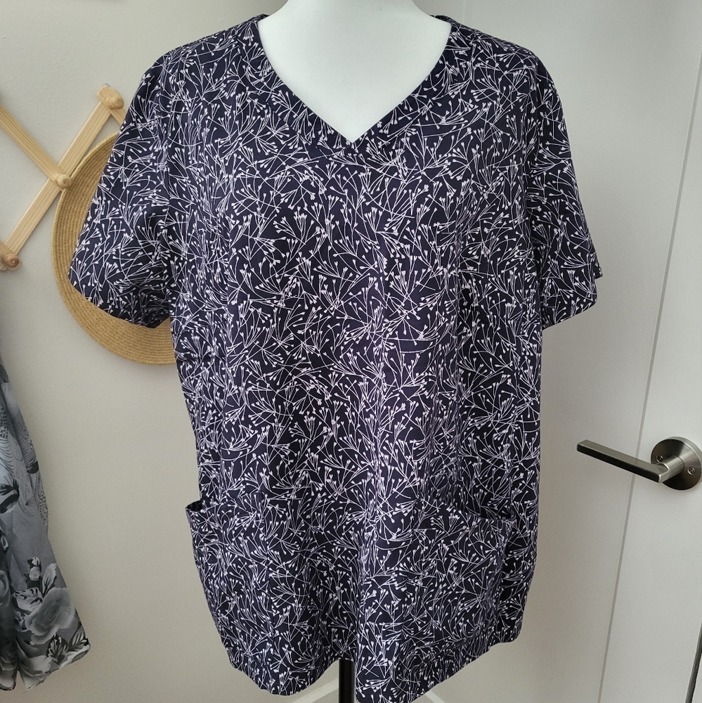 Land's End Plus Size Scrub Top